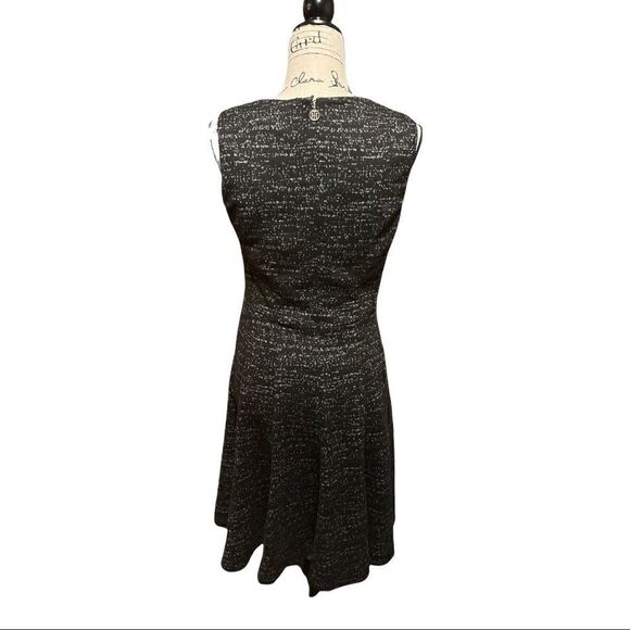 Tommy Hilfiger Women's  Flare Hem  Sleeveless Black Dress Heather Gray Size 8P - Picture 2 of 4
